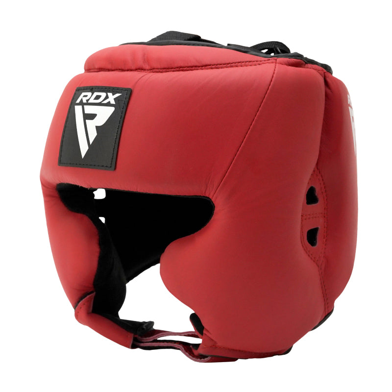 RDX HEADGUARD WITH CHEEK PROTECTION - USA BOXING APPROVED#color_red