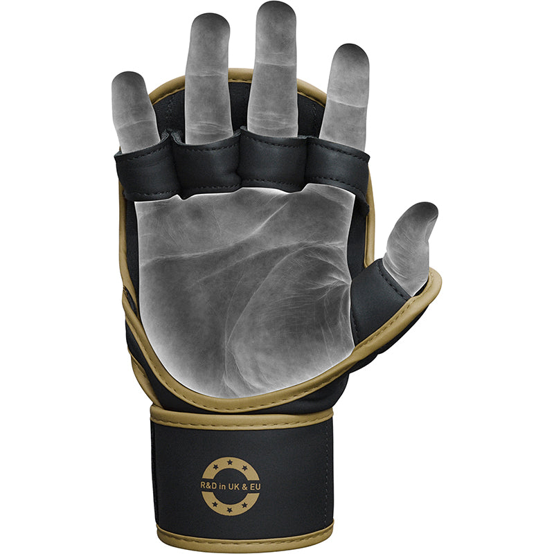 RDX F6 KARA MMA Sparring Gloves#color_golden